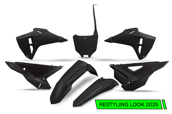Plastic Kit black 2025 Style for Honda CRF 250 R - CRF 450 R - CRF 250 RX ENDURO - CRF 250 RX ENDURO SPECIAL - CRF 300 RX EN...